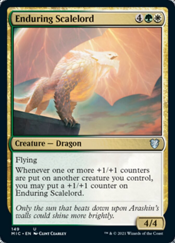 Enduring Scalelord [Innistrad: Midnight Hunt Commander] | Pegasus Games WI