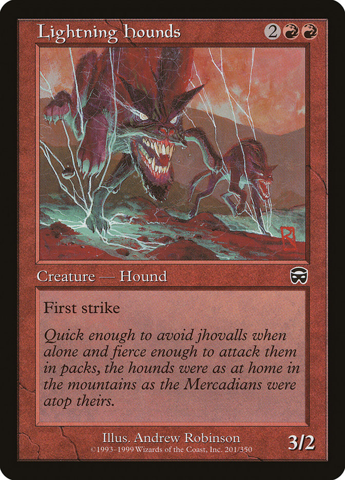 Lightning Hounds [Mercadian Masques] | Pegasus Games WI