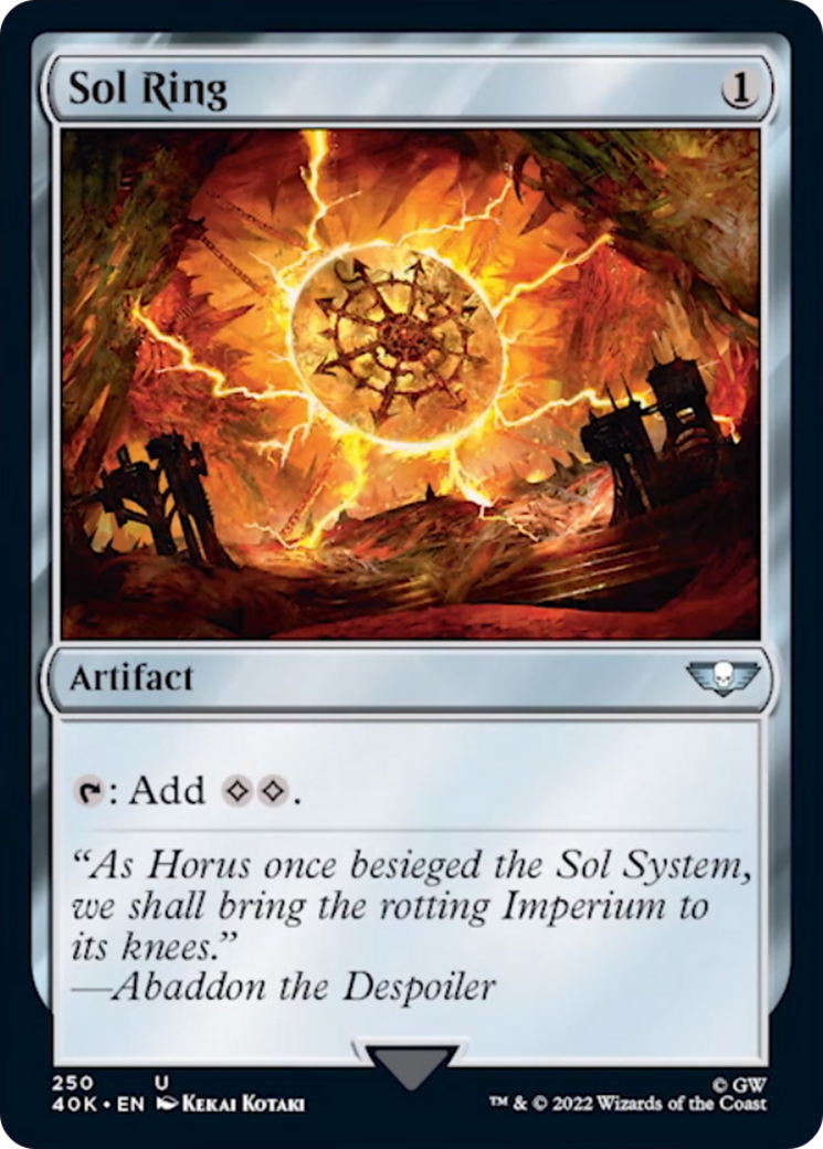 Sol Ring (250) (Surge Foil) [Warhammer 40,000] | Pegasus Games WI