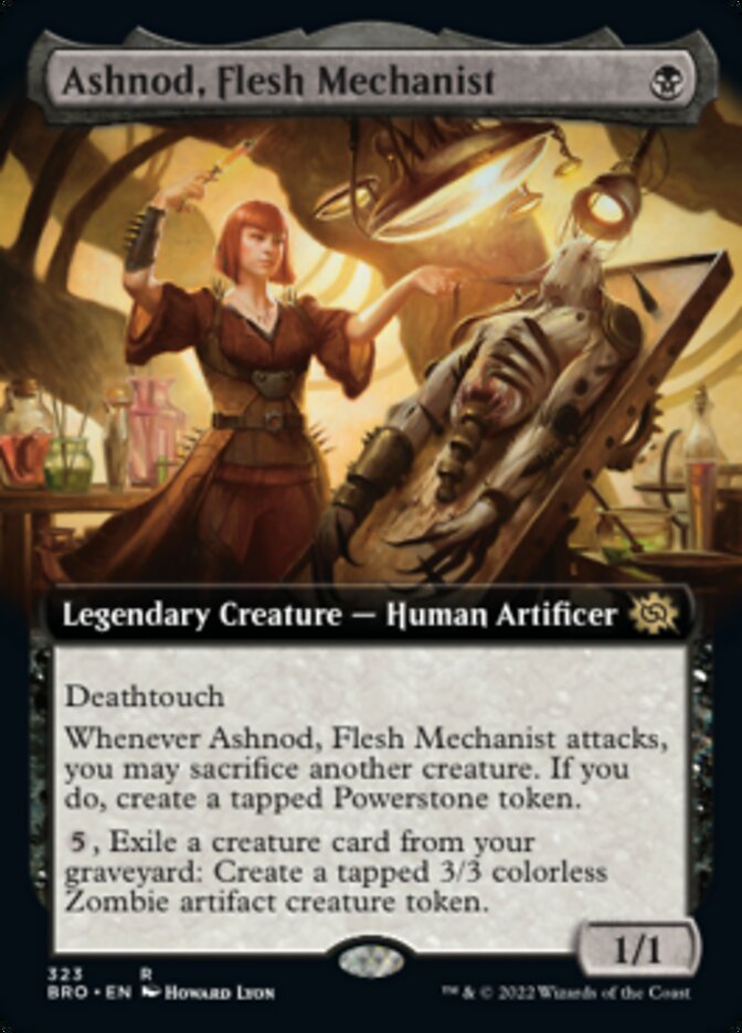 Ashnod, Flesh Mechanist (Extended Art) [The Brothers' War] | Pegasus Games WI