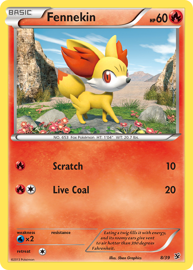 Fennekin (8/39) [XY: Kalos Starter Set] | Pegasus Games WI