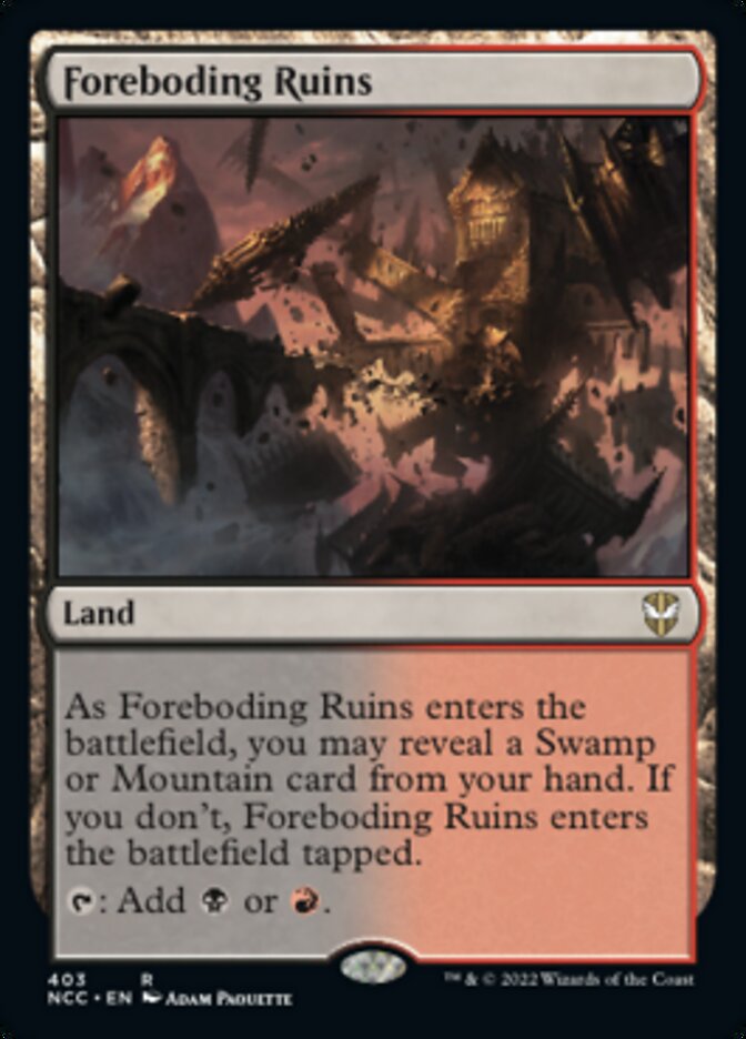 Foreboding Ruins [Streets of New Capenna Commander] | Pegasus Games WI