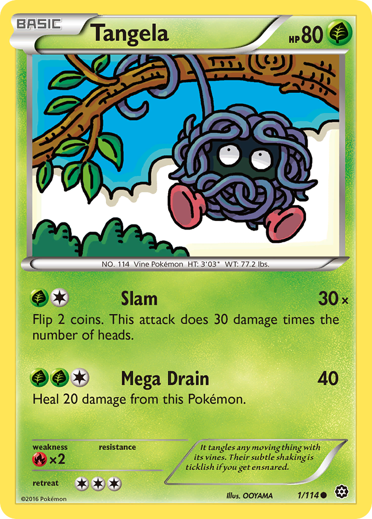 Tangela (1/114) [XY: Steam Siege] | Pegasus Games WI