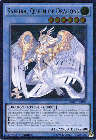 Saffira, Queen of Dragons (UTR) [DUEA-EN050] Ultimate Rare | Pegasus Games WI