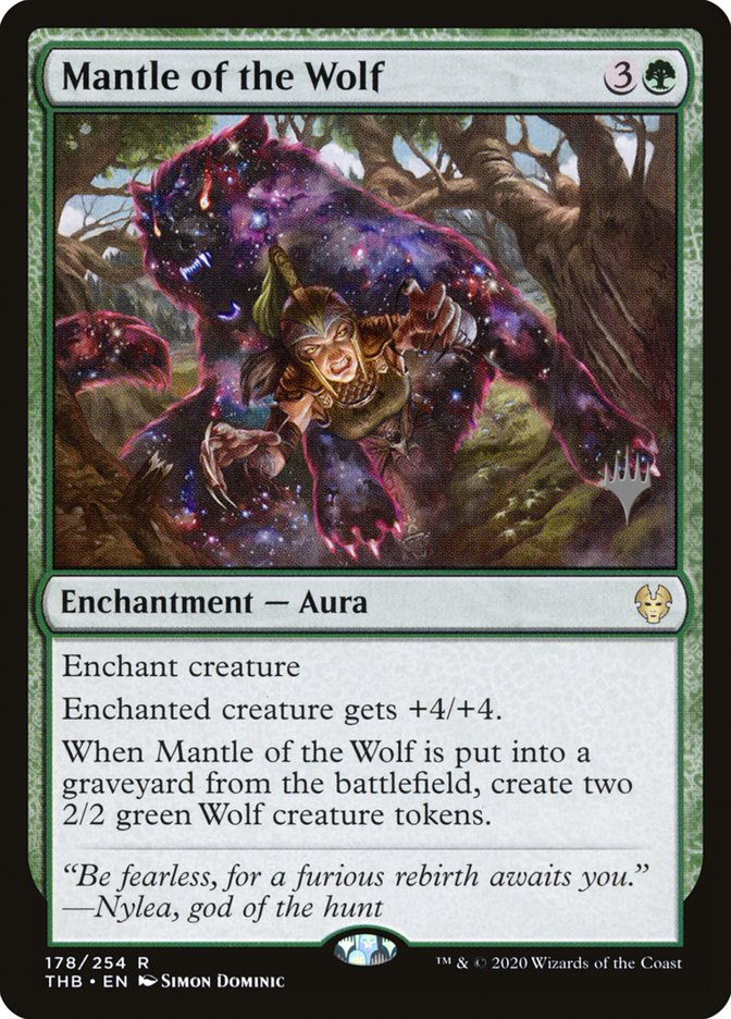 Mantle of the Wolf (Promo Pack) [Theros Beyond Death Promos] | Pegasus Games WI