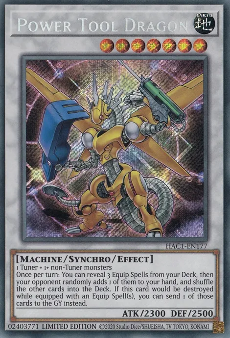 Power Tool Dragon [HAC1-EN177] Secret Rare | Pegasus Games WI