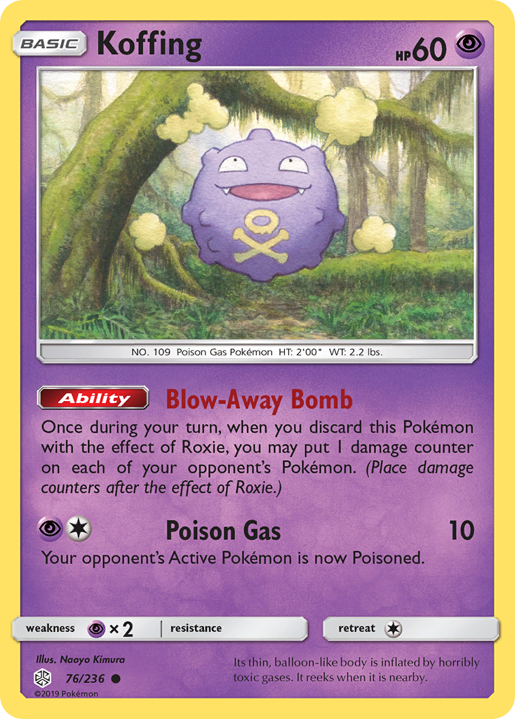 Koffing (76/236) [Sun & Moon: Cosmic Eclipse] | Pegasus Games WI
