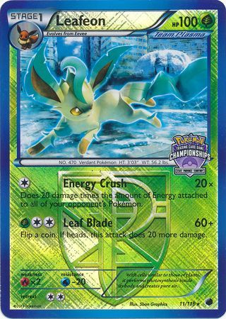 Leafeon (11/116) (States Championship Promo) [Black & White: Plasma Freeze] | Pegasus Games WI