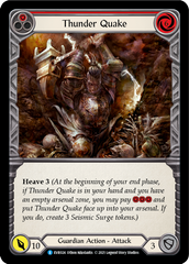 Thunder Quake (Red) [EVR024] (Everfest)  1st Edition Rainbow Foil | Pegasus Games WI