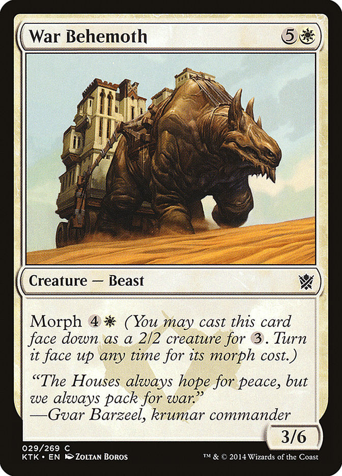 War Behemoth [Khans of Tarkir] | Pegasus Games WI