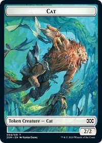 Cat // Copy Double-Sided Token [Double Masters Tokens] | Pegasus Games WI