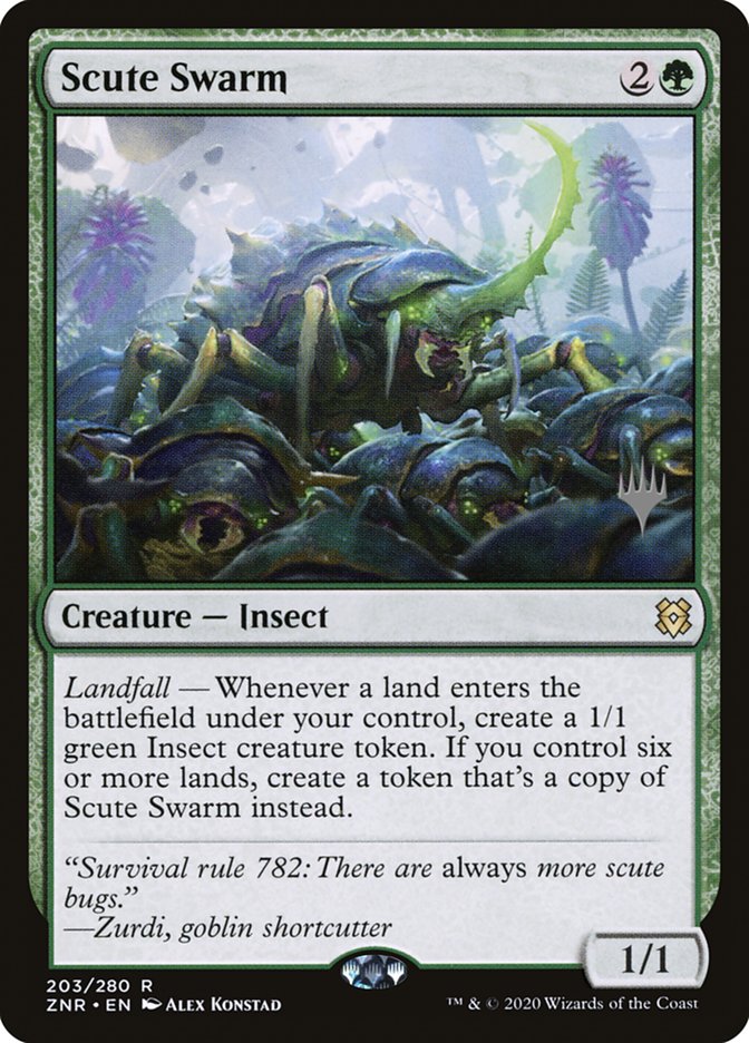 Scute Swarm (Promo Pack) [Zendikar Rising Promos] | Pegasus Games WI