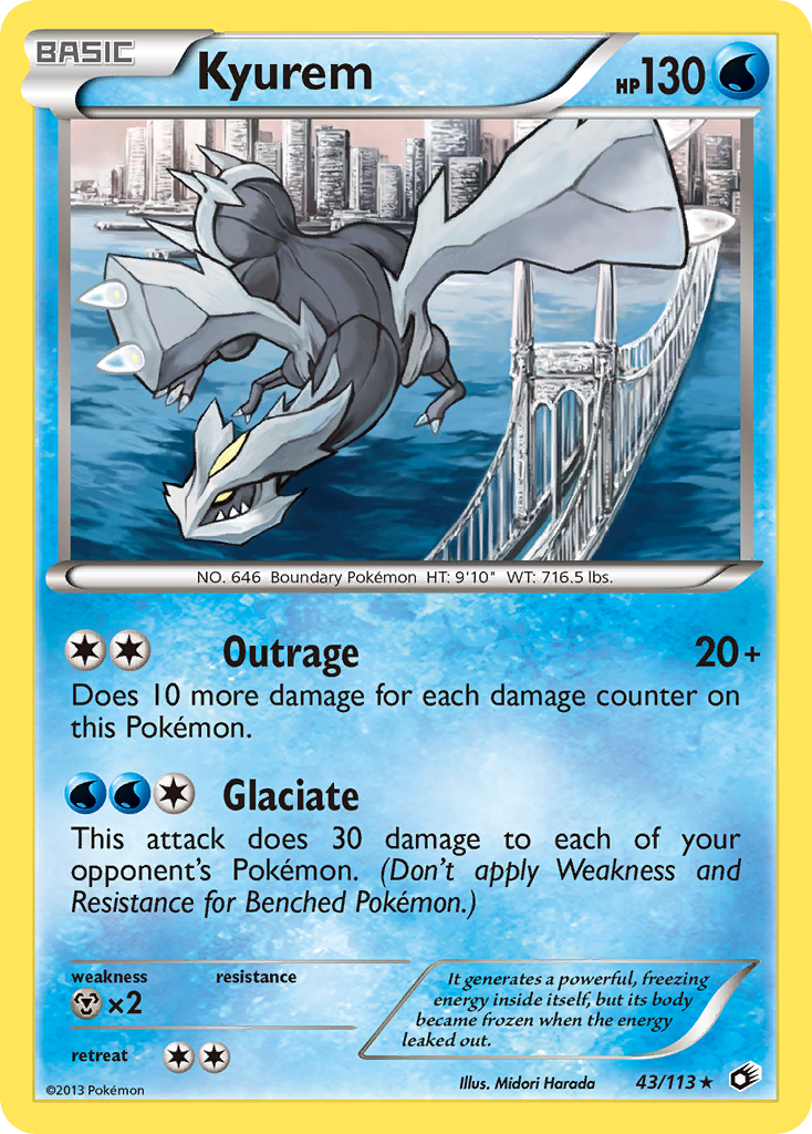 Kyurem (43/113) (Theme Deck Exclusive) [Black & White: Legendary Treasures] | Pegasus Games WI