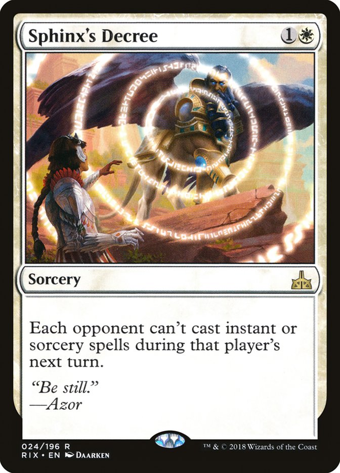 Sphinx's Decree [Rivals of Ixalan] | Pegasus Games WI