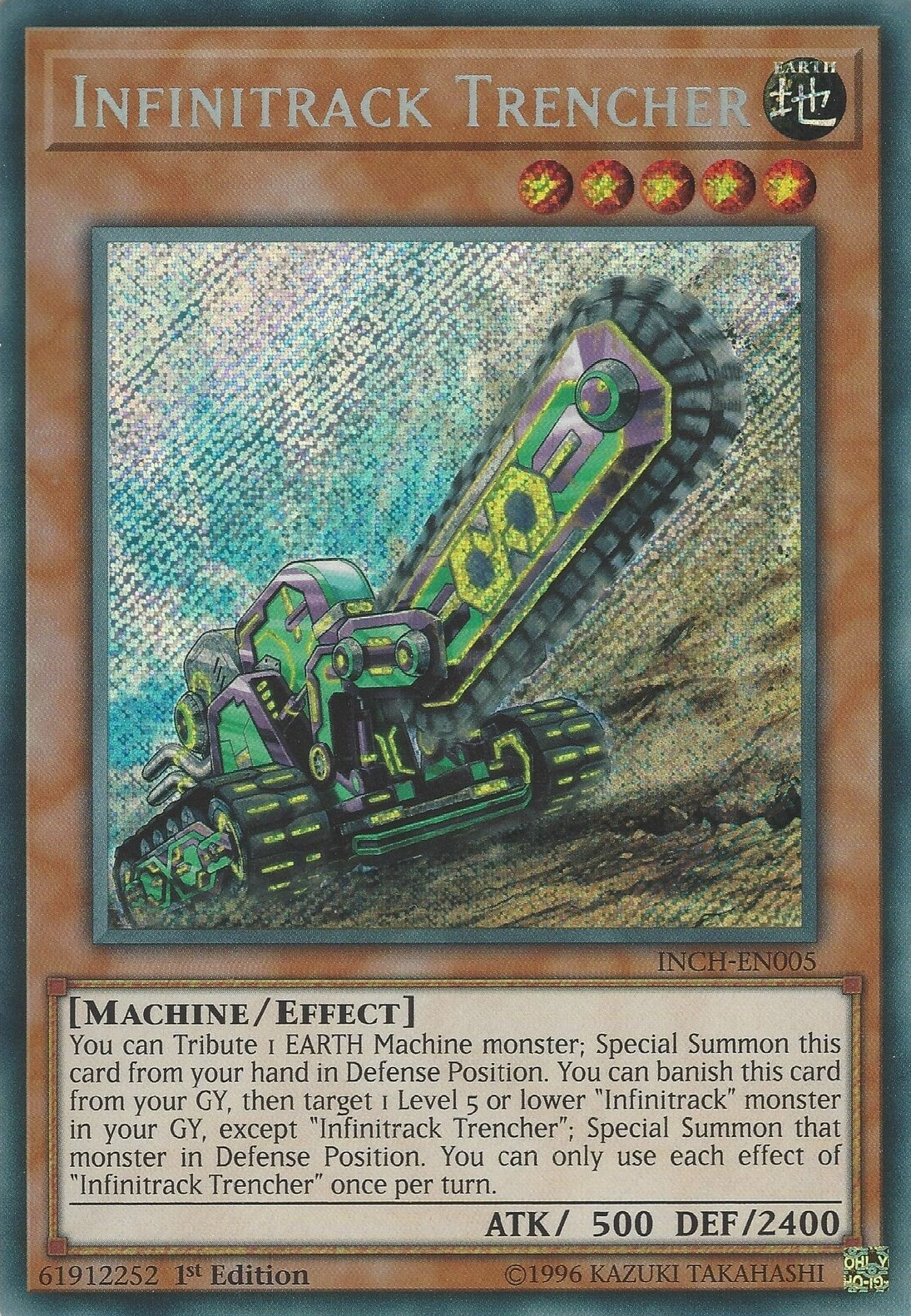 Infinitrack Trencher [INCH-EN005] Secret Rare | Pegasus Games WI