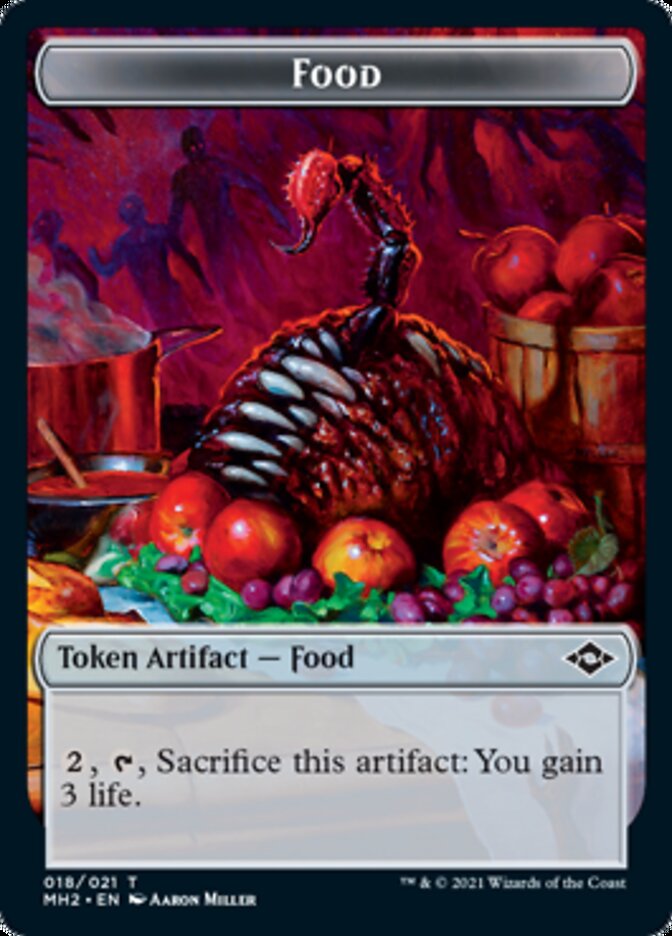 Food (18) // Golem Double-Sided Token [Modern Horizons 2 Tokens] | Pegasus Games WI