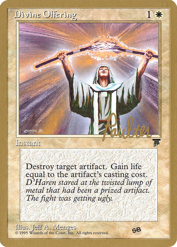 Divine Offering (Preston Poulter) (SB) [Pro Tour Collector Set] | Pegasus Games WI