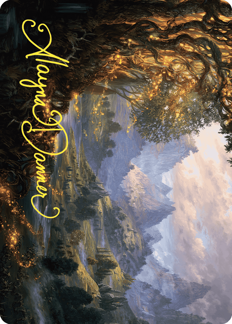 Evolving Wilds Art Card (Gold-Stamped Signature) [Wilds of Eldraine Art Series] | Pegasus Games WI