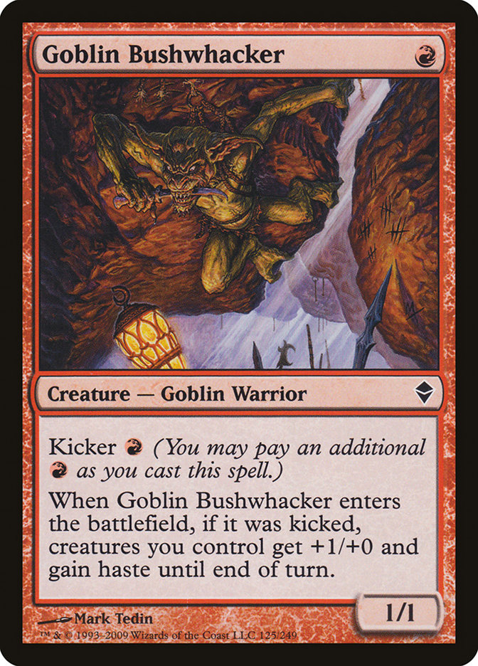 Goblin Bushwhacker [Zendikar] | Pegasus Games WI