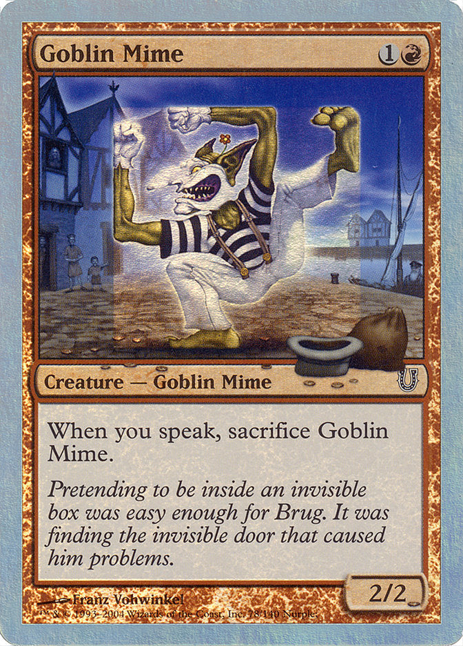 Goblin Mime (Alternate Foil) [Unhinged] | Pegasus Games WI