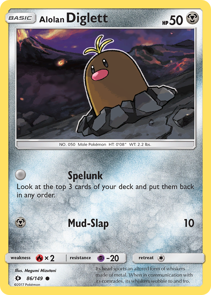 Alolan Diglett (86/149) [Sun & Moon: Base Set] | Pegasus Games WI