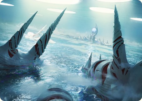 Seachrome Coast Art Card [Phyrexia: All Will Be One Art Series] | Pegasus Games WI
