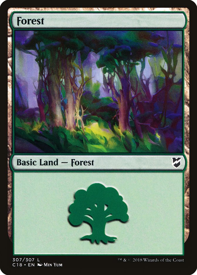 Forest (307) [Commander 2018] | Pegasus Games WI