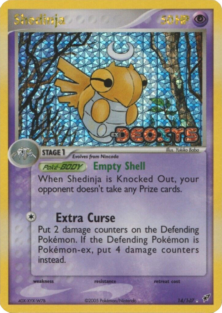 Shedinja (14/107) (Stamped) [EX: Deoxys] | Pegasus Games WI