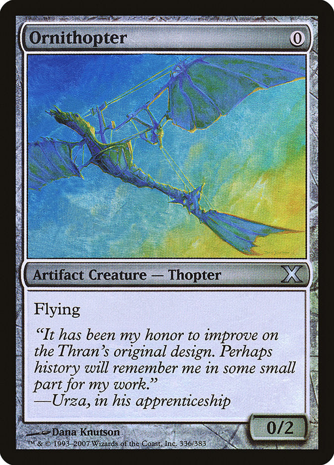 Ornithopter (Premium Foil) [Tenth Edition] | Pegasus Games WI