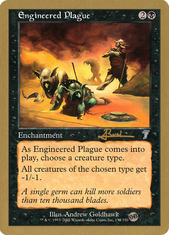 Engineered Plague (Antoine Ruel) (SB) [World Championship Decks 2001] | Pegasus Games WI