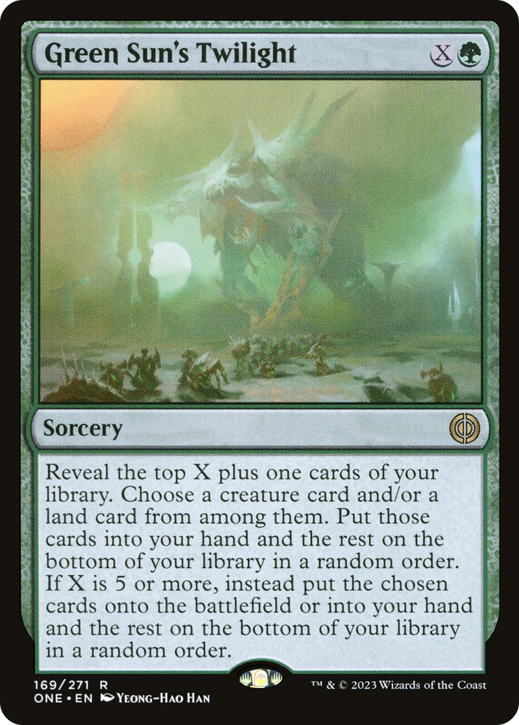 Green Sun's Twilight [Phyrexia: All Will Be One] | Pegasus Games WI