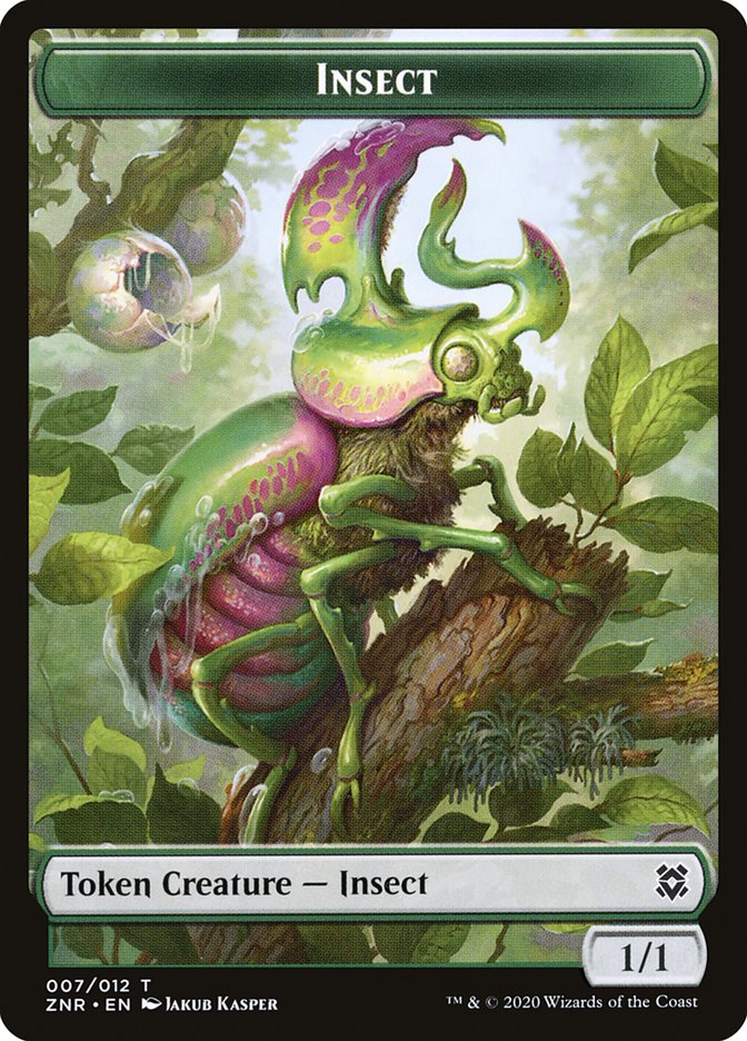 Insect Token [Zendikar Rising Tokens] | Pegasus Games WI