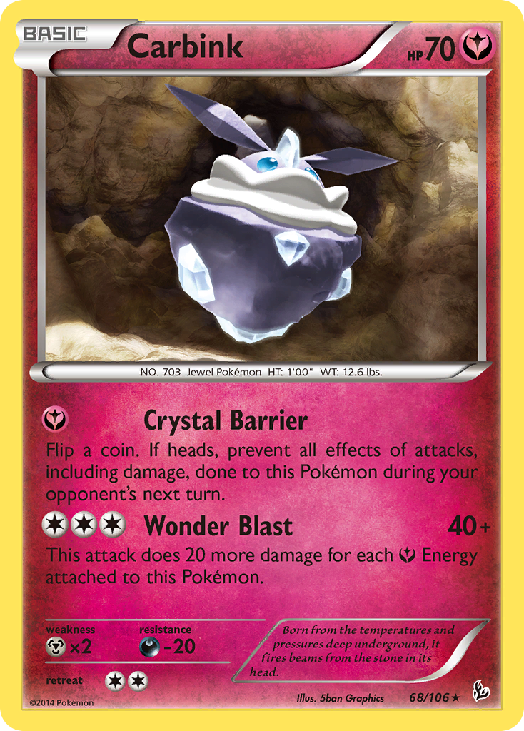 Carbink (68/106) (Theme Deck Exclusive) [XY: Flashfire] | Pegasus Games WI