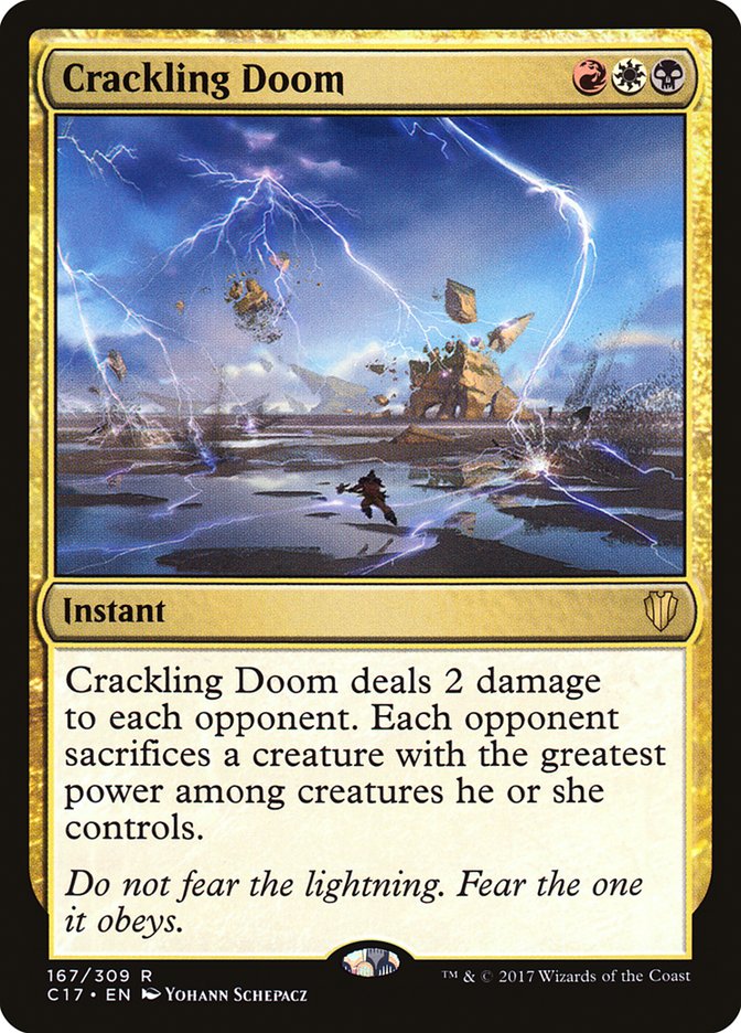 Crackling Doom [Commander 2017] | Pegasus Games WI
