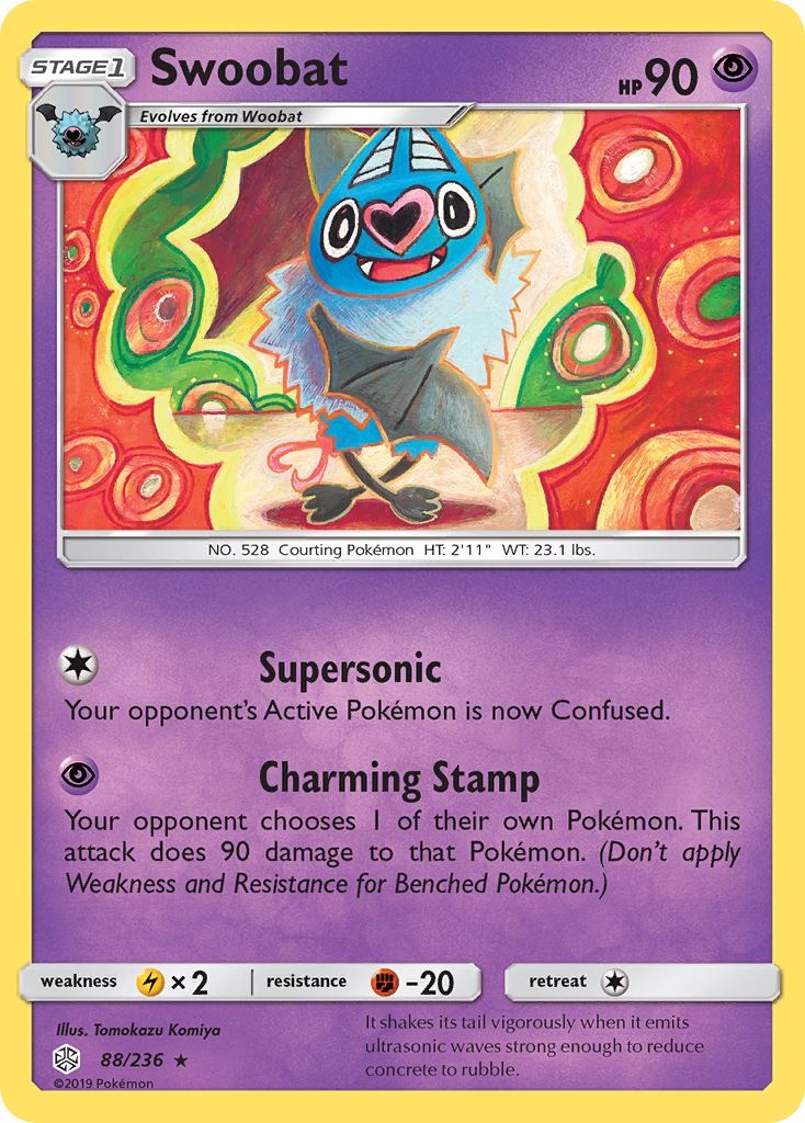 Swoobat (88/236) [Sun & Moon: Cosmic Eclipse] | Pegasus Games WI