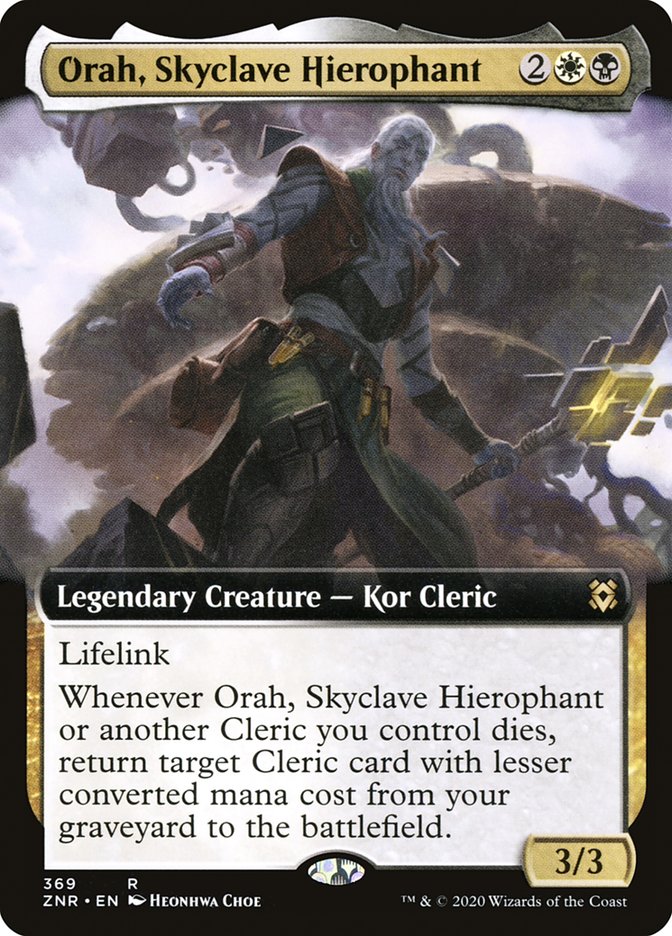 Orah, Skyclave Hierophant (Extended Art) [Zendikar Rising] | Pegasus Games WI