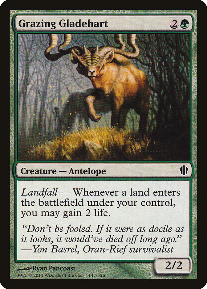 Grazing Gladehart [Commander 2013] | Pegasus Games WI