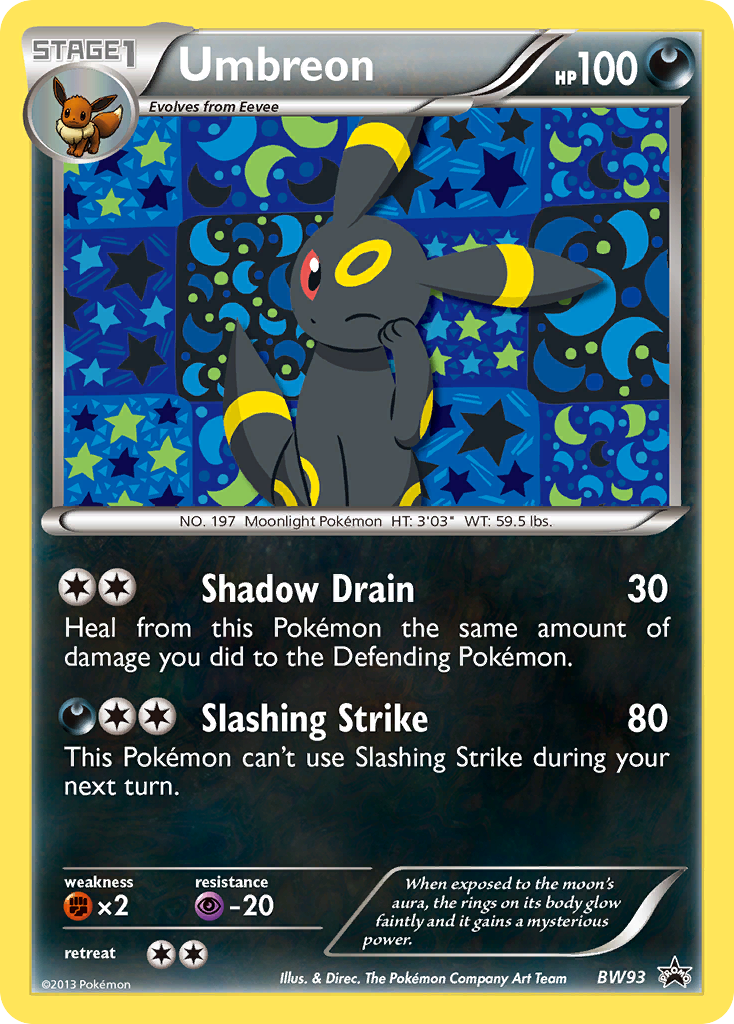 Umbreon (BW93) [Black & White: Black Star Promos] | Pegasus Games WI