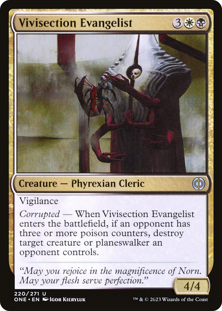 Vivisection Evangelist [Phyrexia: All Will Be One] | Pegasus Games WI