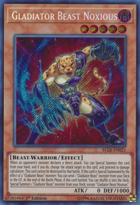 Gladiator Beast Noxious [BLLR-EN021] Secret Rare | Pegasus Games WI