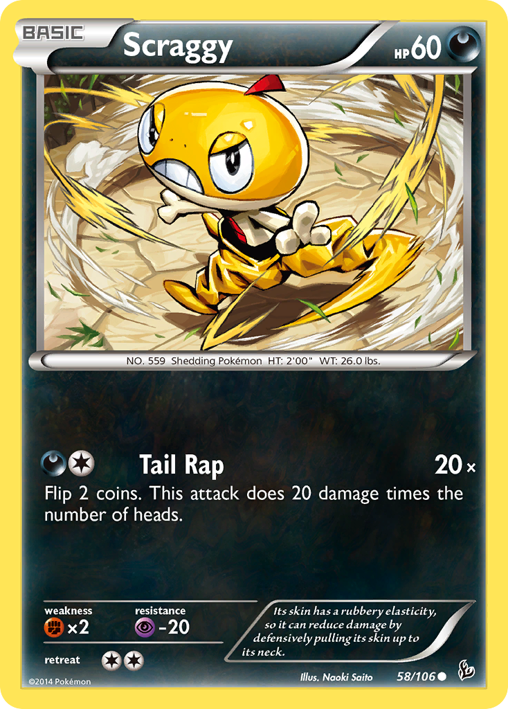 Scraggy (58/106) [XY: Flashfire] | Pegasus Games WI