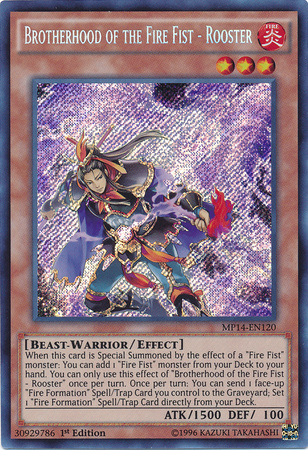 Brotherhood of the Fire Fist - Rooster [MP14-EN120] Secret Rare | Pegasus Games WI