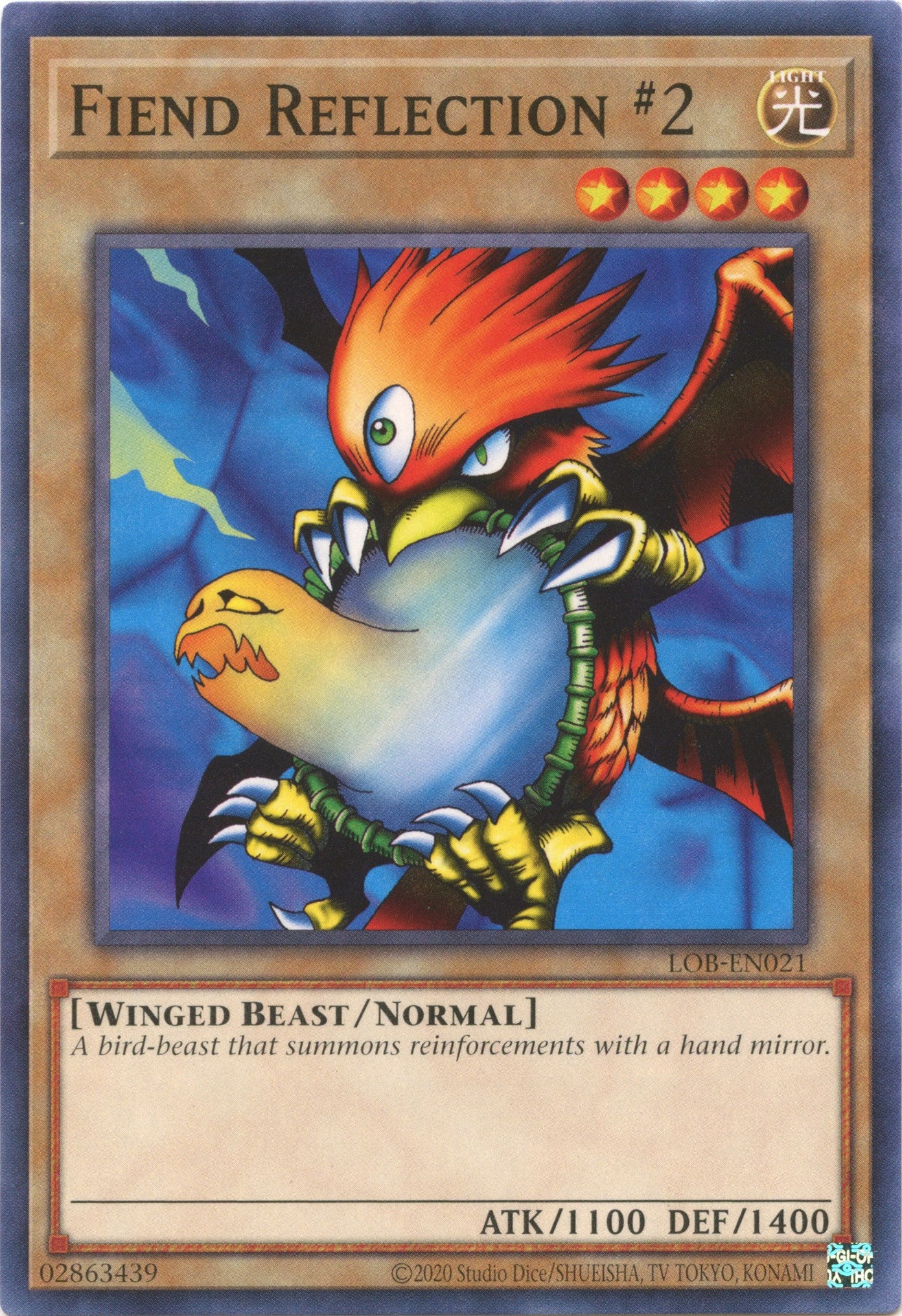 Fiend Reflection #2 (25th Anniversary) [LOB-EN021] Common | Pegasus Games WI