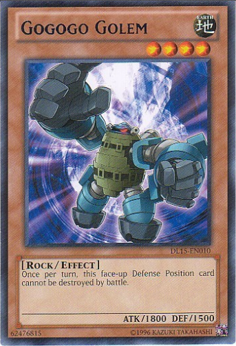 Gogogo Golem (Blue) [DL15-EN010] Rare | Pegasus Games WI