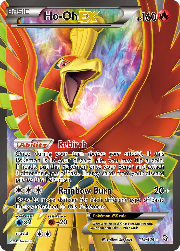 Ho-Oh EX (119/124) [Black & White: Dragons Exalted] | Pegasus Games WI