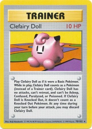 Clefairy Doll (70/102) [Base Set Shadowless Unlimited] | Pegasus Games WI