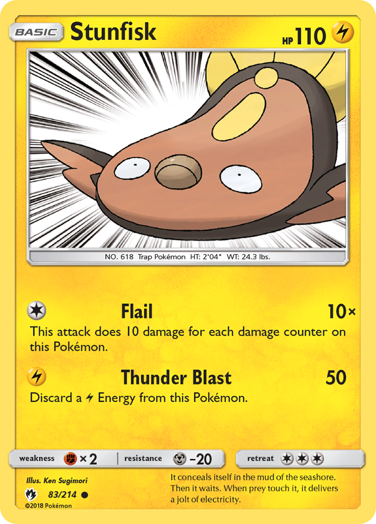 Stunfisk (83/214) [Sun & Moon: Lost Thunder] | Pegasus Games WI