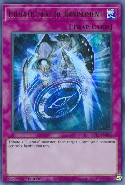 Hieratic Seal of Banishment [GFTP-EN056] Ultra rare | Pegasus Games WI