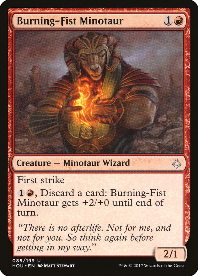 Burning-Fist Minotaur [Hour of Devastation] | Pegasus Games WI