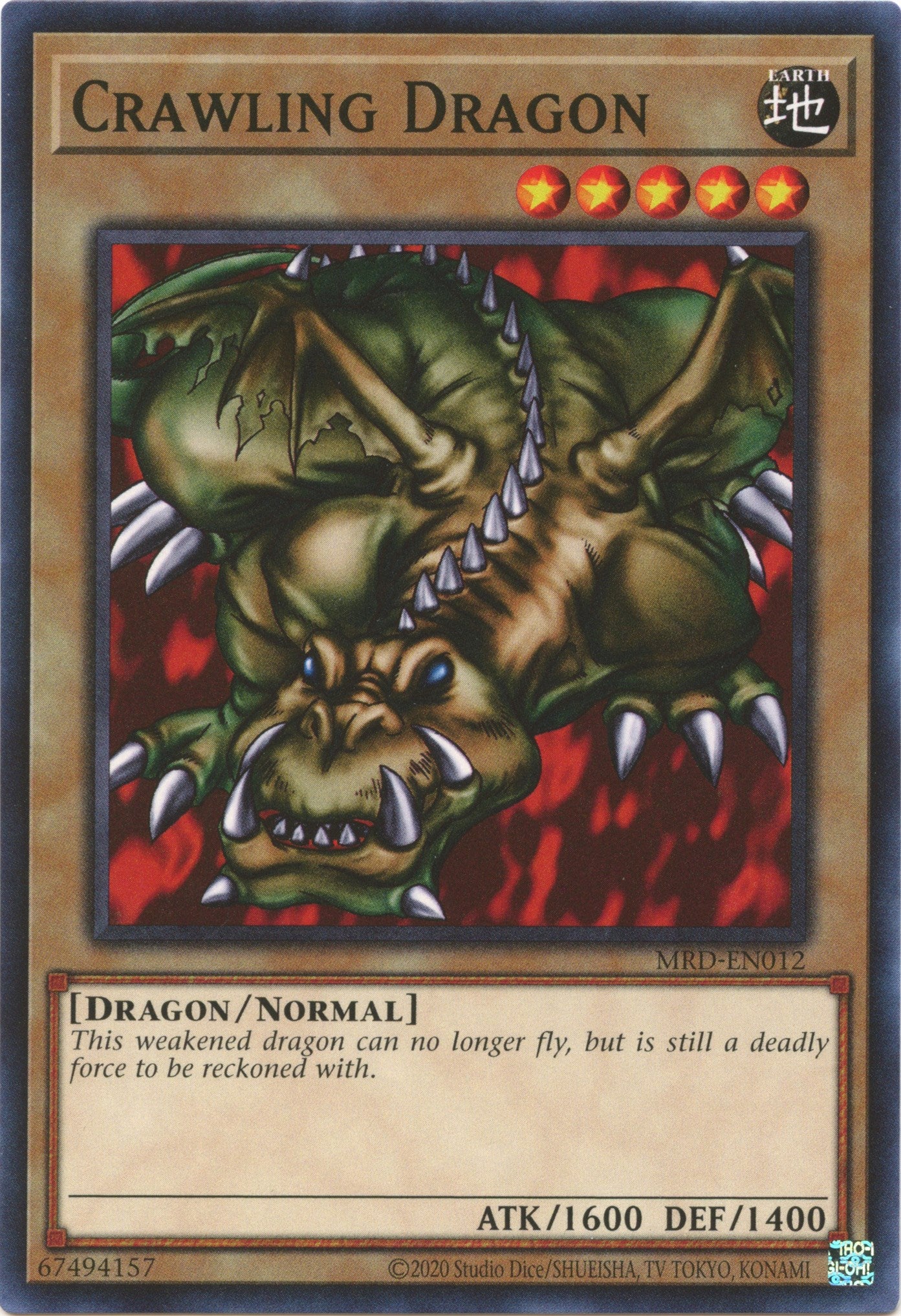Crawling Dragon (25th Anniversary) [MRD-EN012] Common | Pegasus Games WI
